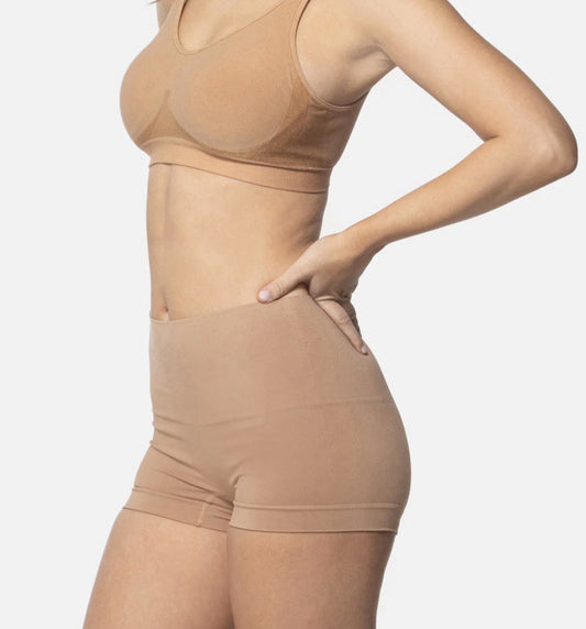Underoutfit Smoothing at Waist Boyshort - 330 size Med, Coffee