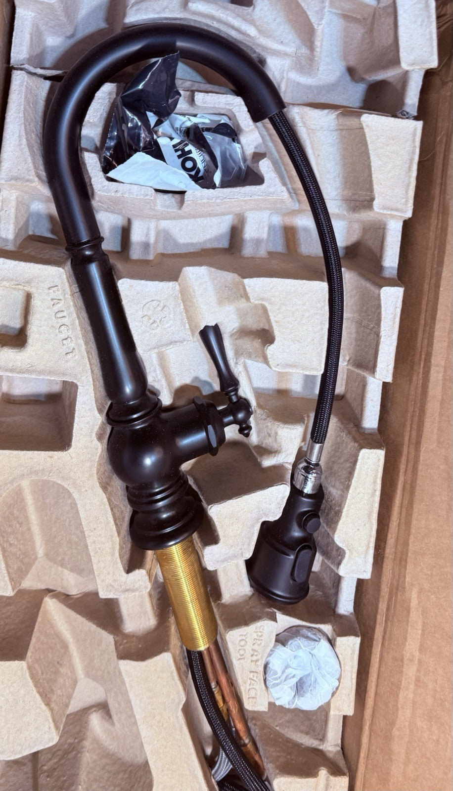 Kohler K-99261-BL Artifacts Pull-Down Kitchen Faucet — Matte Black