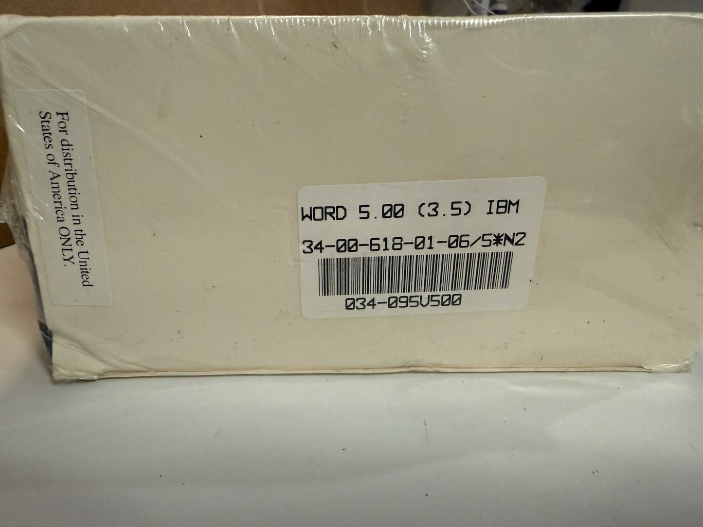 Microsoft Word 5.0 for IBM PC - New Old Stock - Sealed Vintage 1989