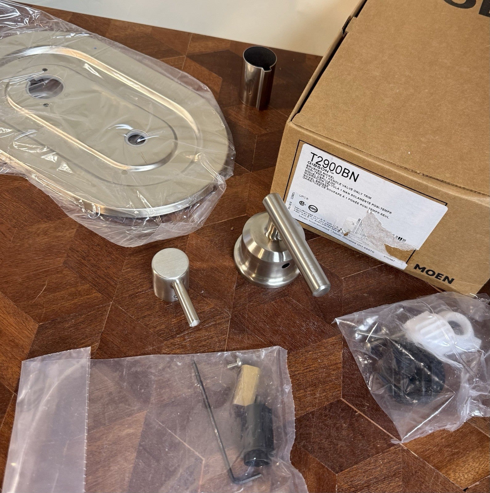 Moen T2900BN Gibson 3 Function Pressure Balanced Valve Trim Only Brushed Nickel