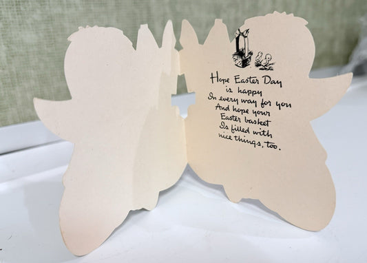 Hallmark 1946 Happy Easter To A Fine Big Boy die-cut Easter Card