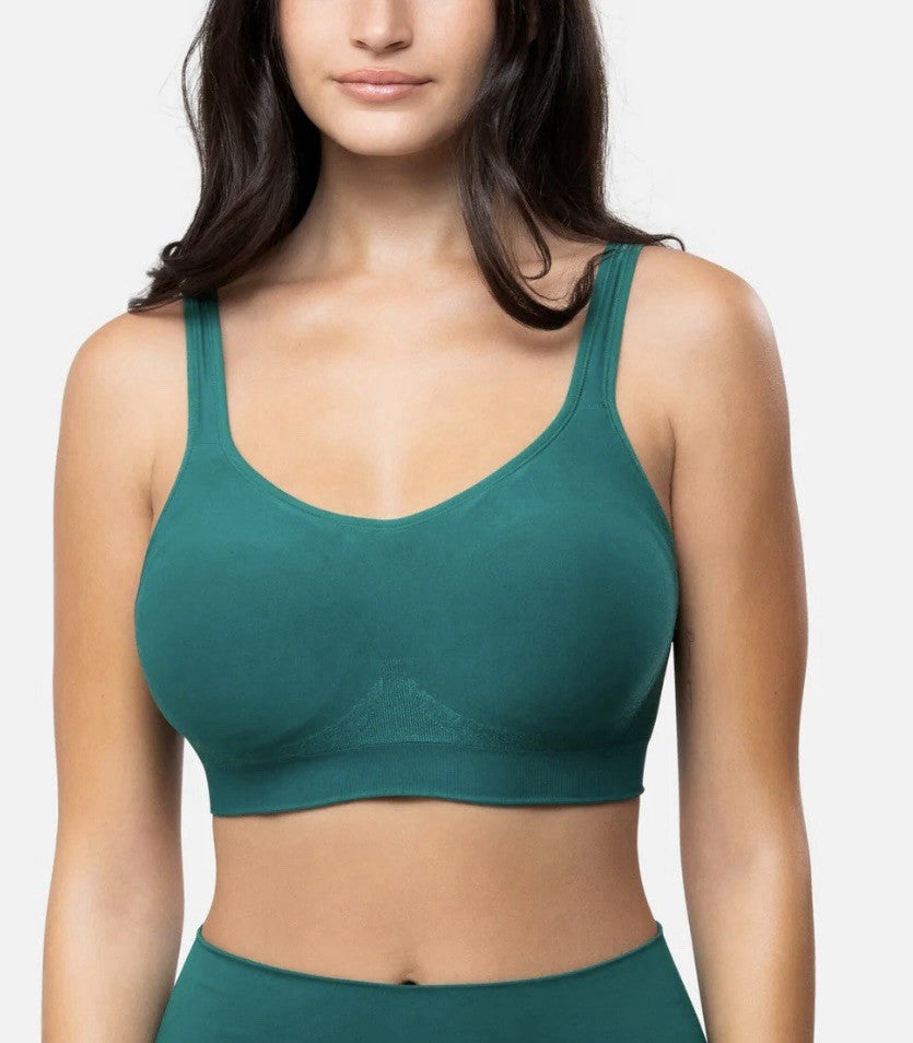Underoutfit The Comfort Shaping Bra w/ adjustable straps 459- size L green