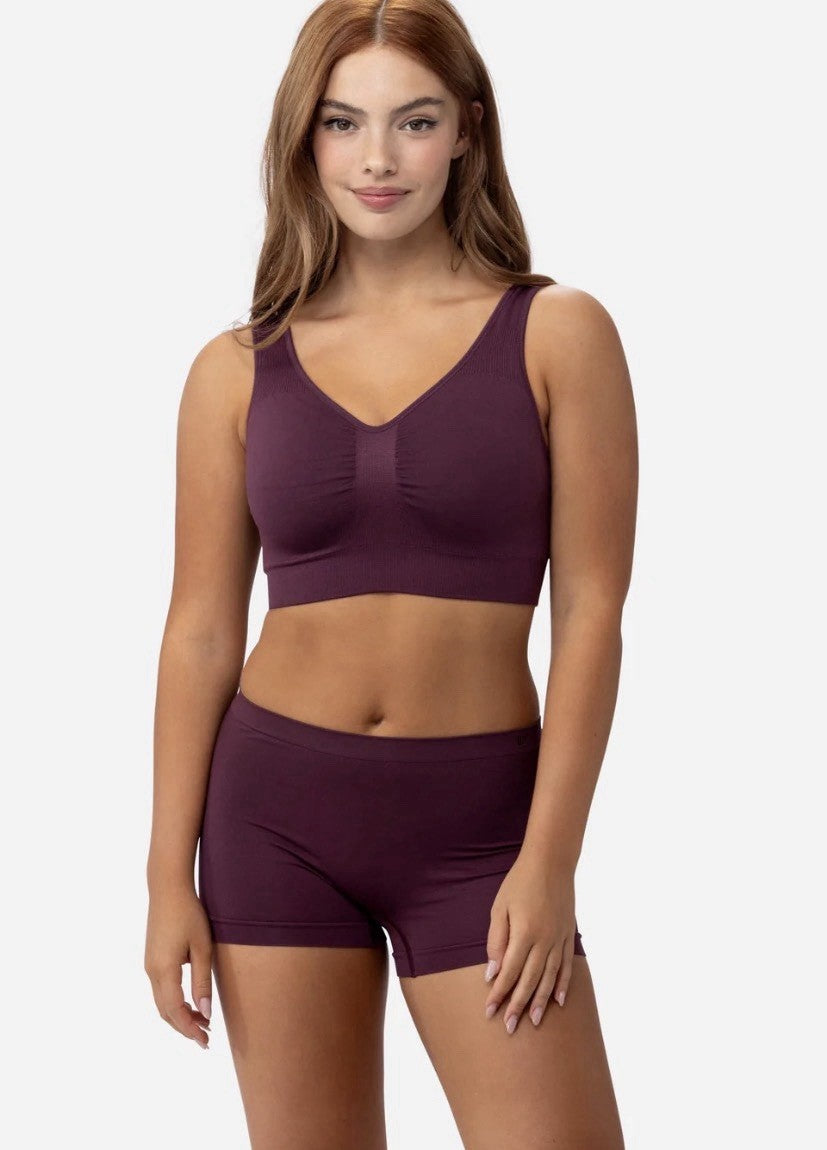 Underoutfit Smoothing at Waist Boyshort - 330,  size L Plum