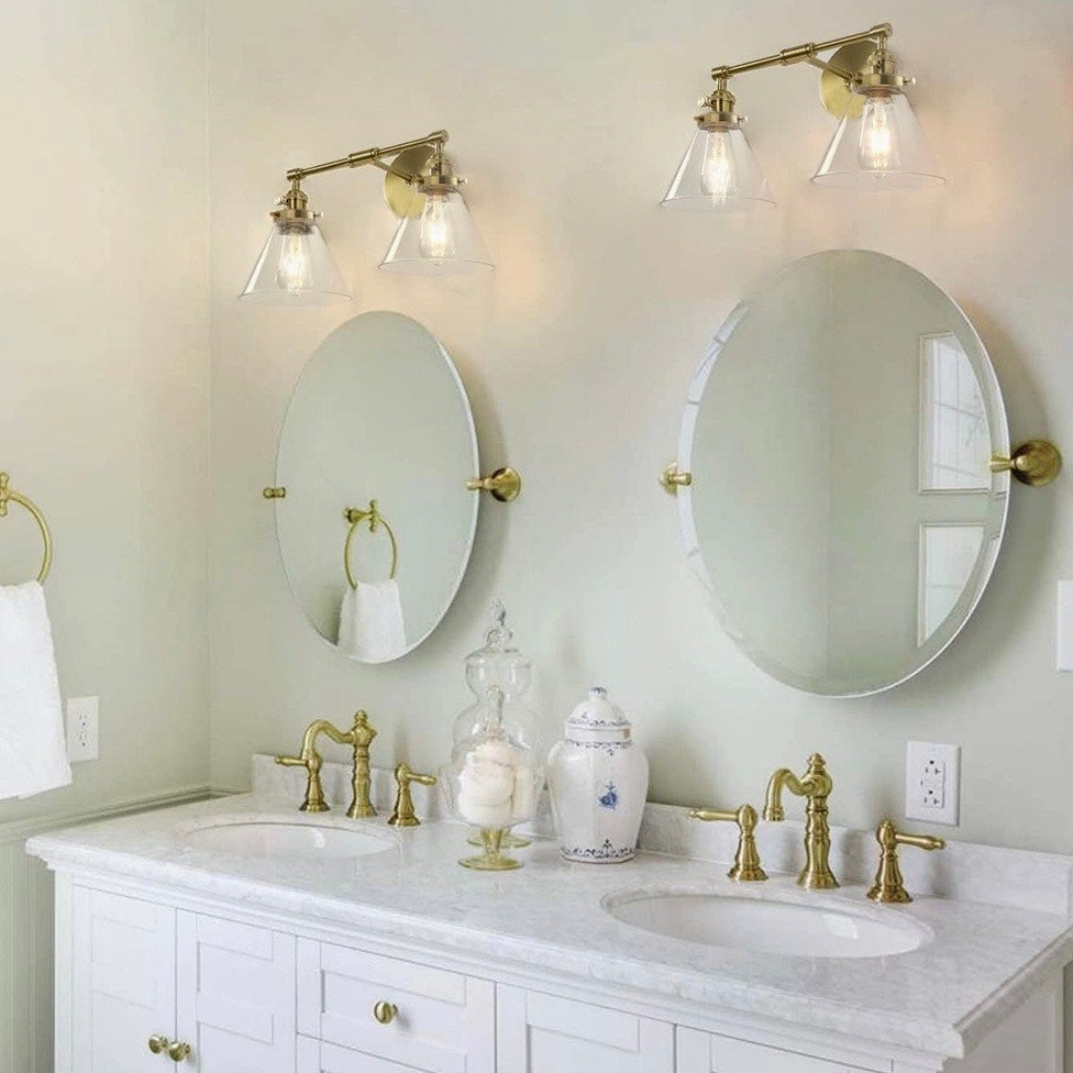 AK Lighting Gold Bathroom Vanity Light Fixture