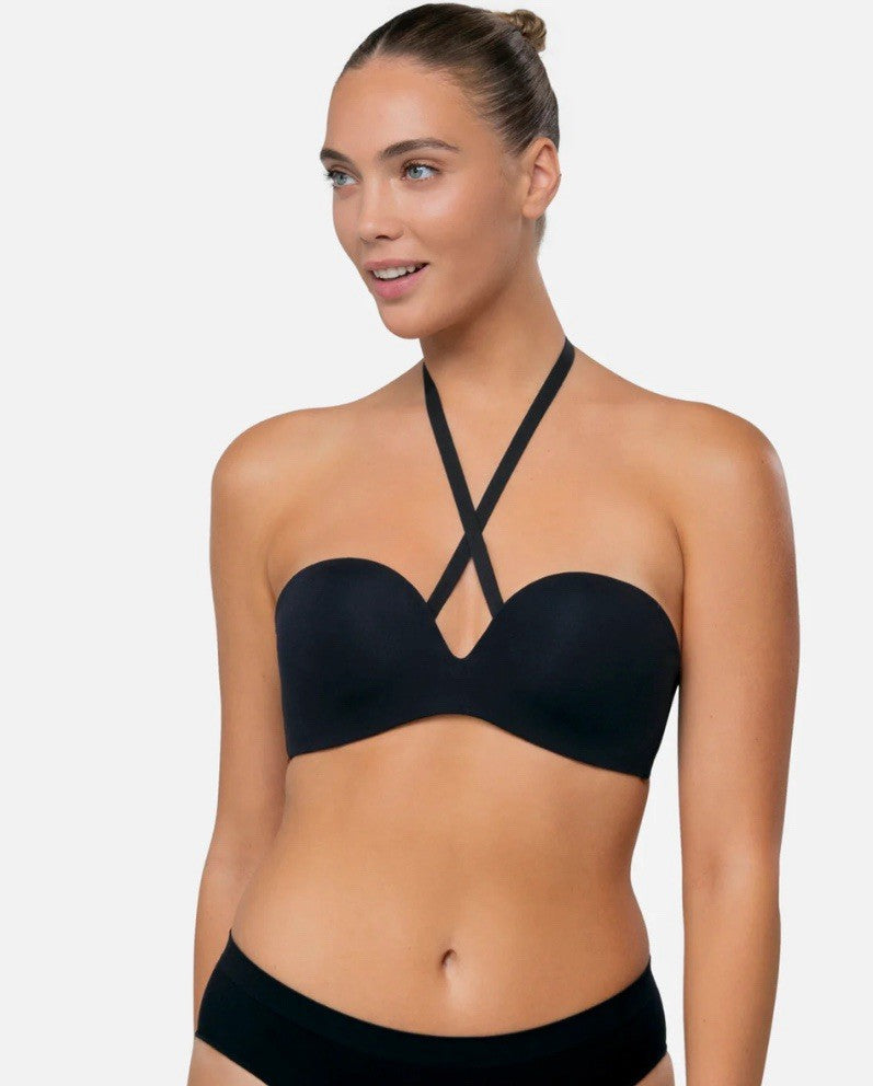 Underoutfit The No Strings Attached Bra- 1248,  Size Large -Black