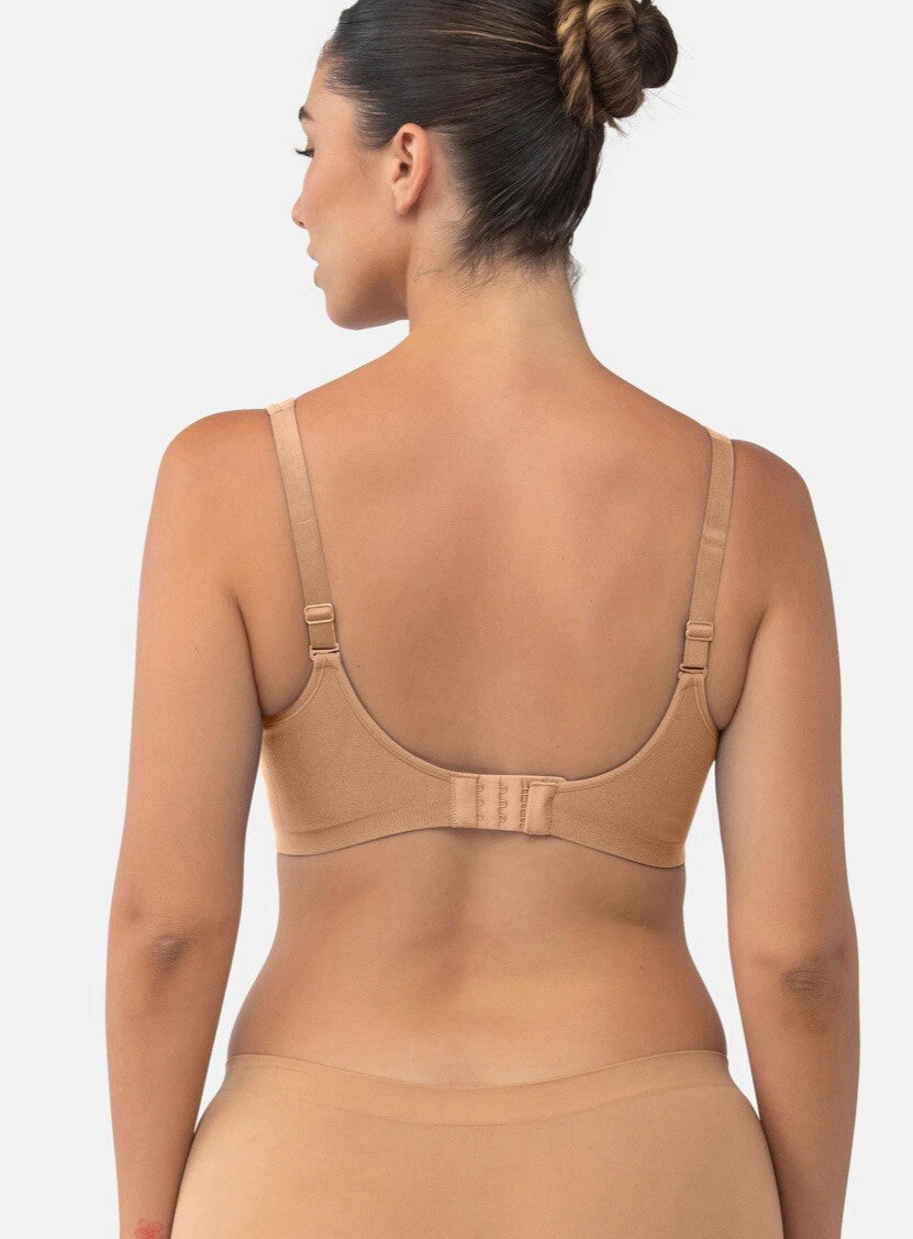 Underoutfit- 460 The Perfect Neckline Bra, size 3XL - coffee