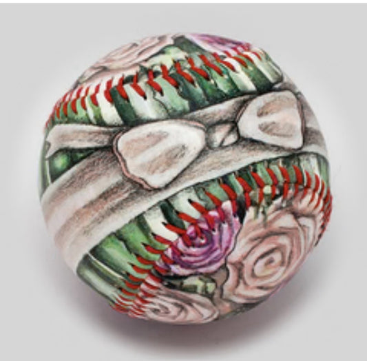 Unforgettaballs Flower Bouquet Floral Collector Baseball – Novelty Gift Ball