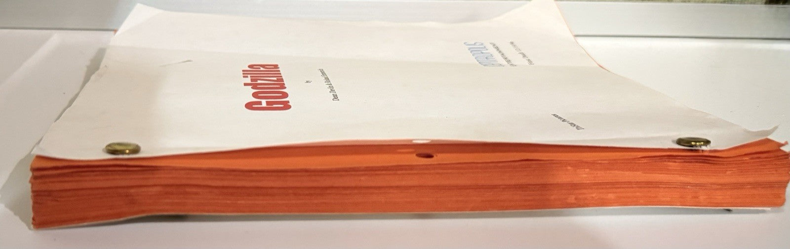 Godzilla Original Movie Script Screenplay Draft Cinephonic Ent. Unproduced
