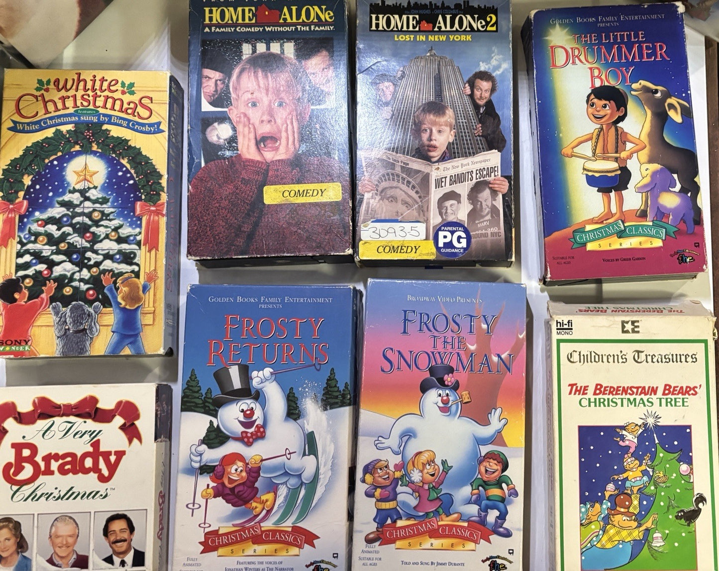 Christmas VHS Lot of 14 Animated Movies Shows Kids Winter Holidays Children’s TV