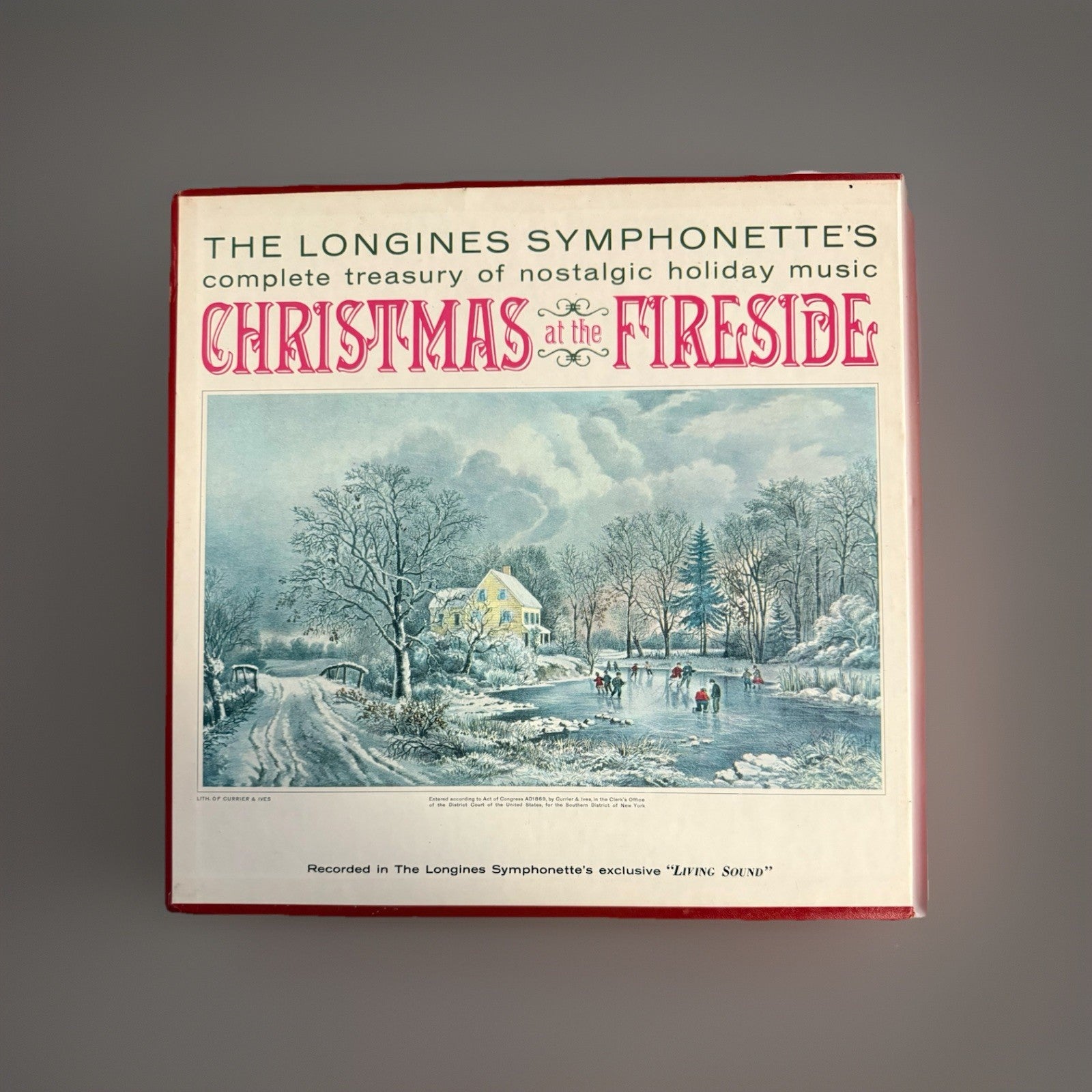 Christmas At The Fireside 4× Vinyl LP Records Box Set  Gold Medal Recording