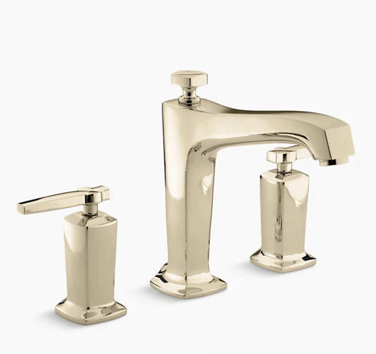 Kohler T16236-4-AF Margaux Widespread Faucet Trim French Gold Lever Handles
