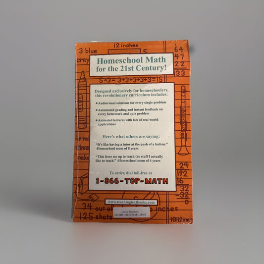 Teaching Textbooks Math 5 CD-ROM Set- (Sealed)