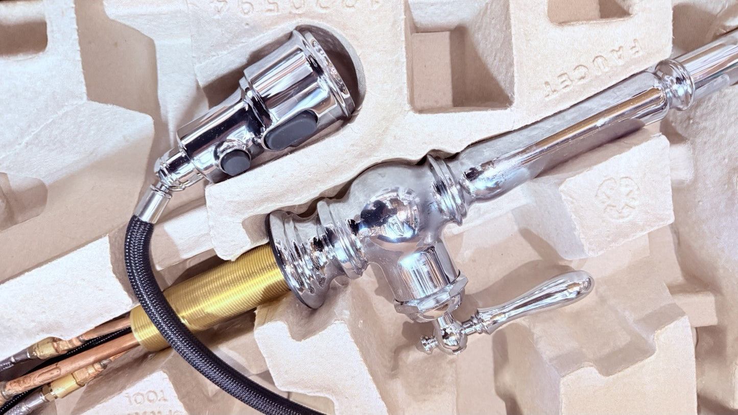 KOHLER Artifacts Single-Handle Pull-Down Kitchen Faucet- 99259-CP