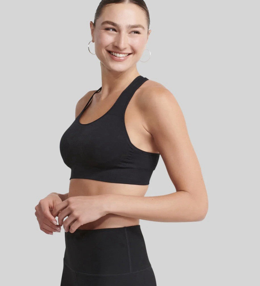 The NowSunday Racerback Sports Bra (sewn in pads) 1145-black XL