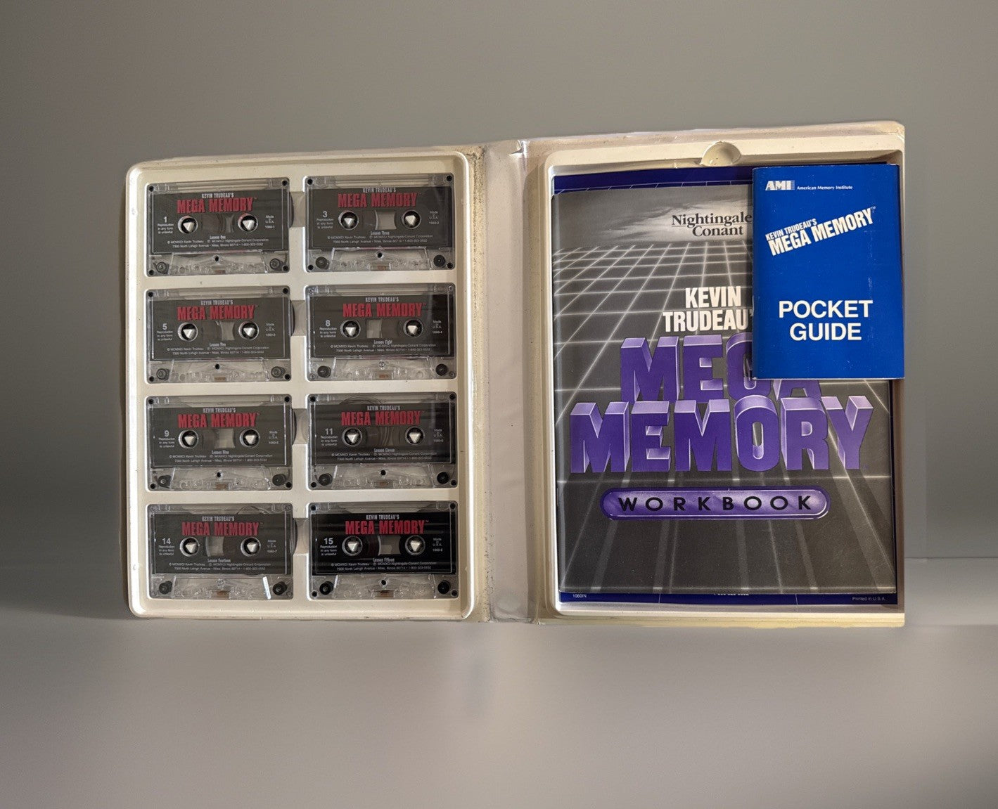 Nightingale Conant Kevin Trudeau's Mega Memory 8 Cassette Set And Workbook