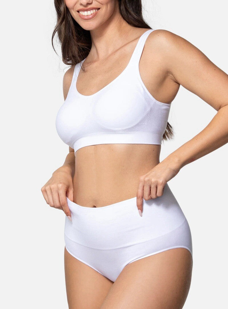 Underoutfit Smoothing at Waist Brief - 308, size Small -white