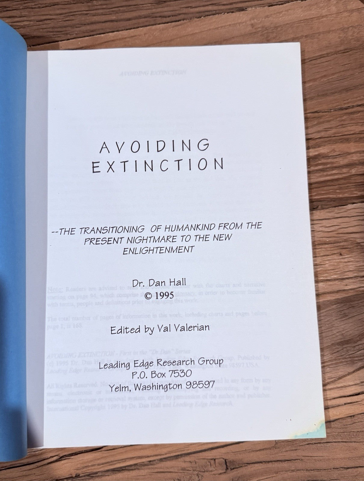 Avoiding Extinction - The Transitioning Of Humankind From The Present Nightmare 
