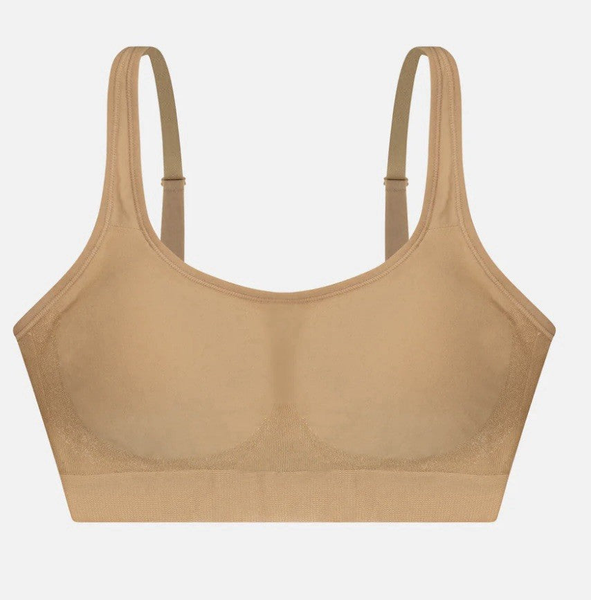 Underoutfit The Comfort Shaping Bra w/ adjustable straps 459- size Large, Coffee