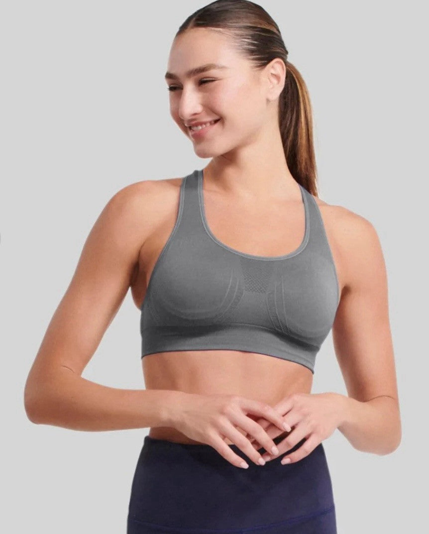 UnderOutfit Active Shaping Sports Bra 1143 - Size small, heather gray