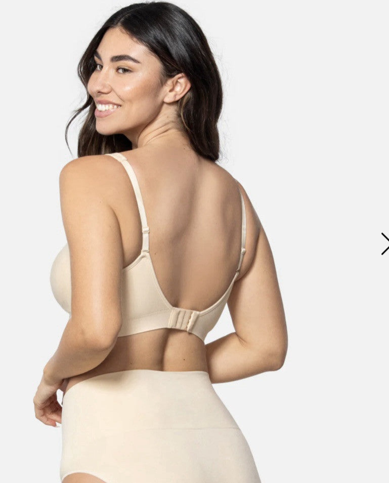 Underoutfit The Comfort Shaping Bra w/ adjustable straps 459- size Med, Sand