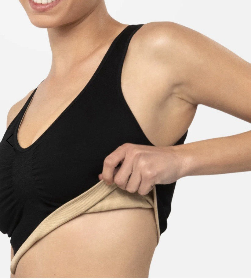 Underoutfit Everyday Comfort Reversible Bralette -452,  Size small  - black/sand