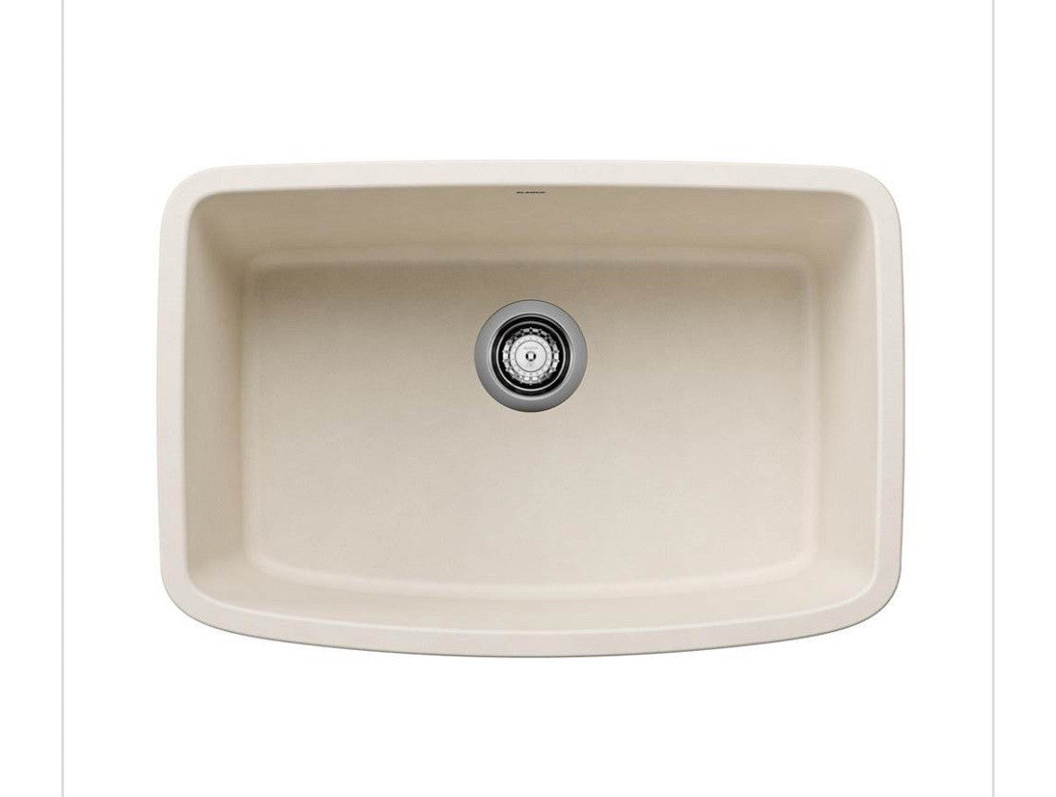 Blanco Valea 443090 27" x 18" Undermount Single Bowl Granite Kitchen Sink, Soft