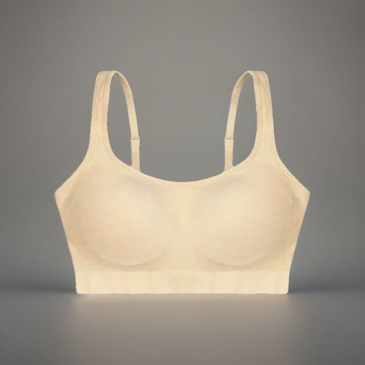 Underoutfit Lightly Lined Comfort Bralette 453--size med, sand